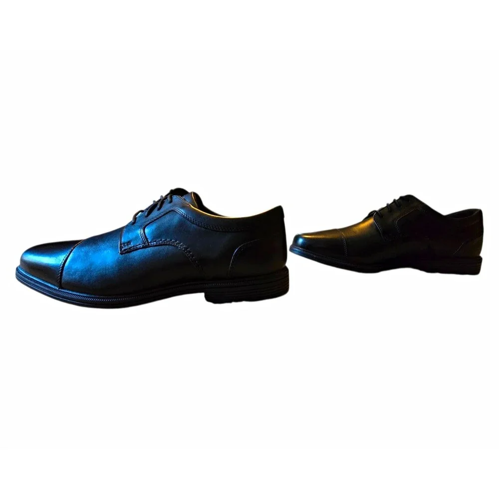 Rockport Robinsyn Cap Men's Leather Cap Toe Shoes Size 10W